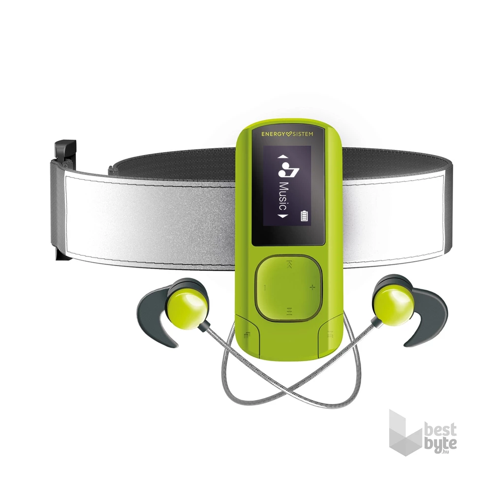 Energy Sistem EN 447244 Clip Sport Bluetooth-os 16GB zöld MP3 lejátszó