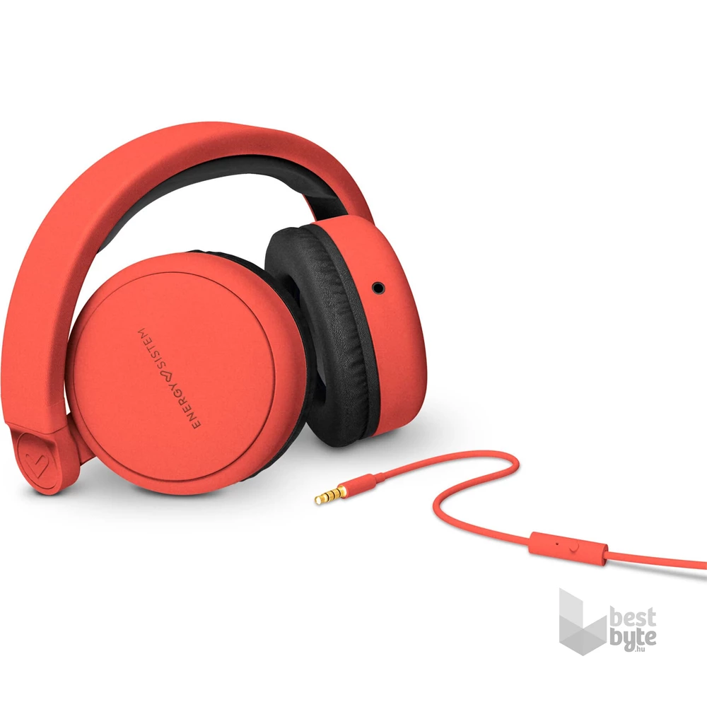 Energy Sistem EN 448838 Headphones Style 1 Talk Chili mikrofonos piros fejhallgató