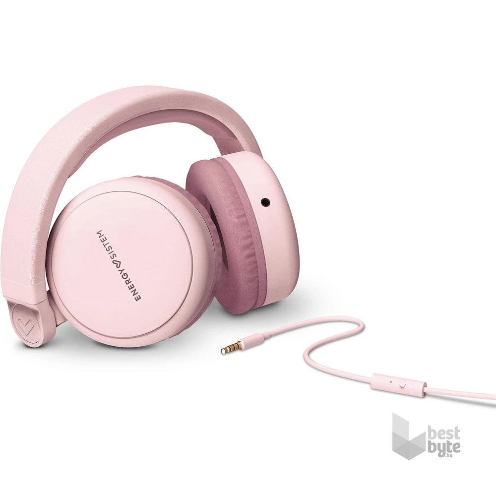 Energy Sistem EN 448845 Headphones Style 1 Talk Pure mikrofonos rózsaszín fejhallgató