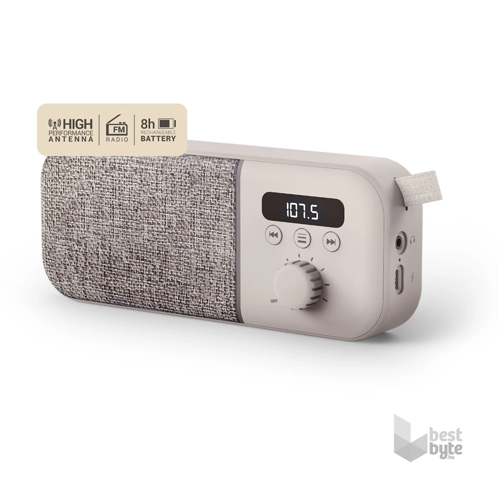 Energy Sistem EN 449828 Fabric Box Radio Bluetooth bézs rádió