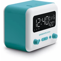 Energy Sistem EN 450725 Clock Speaker 2 Bluetooth kék - fehér ébresztőórás hangszóró