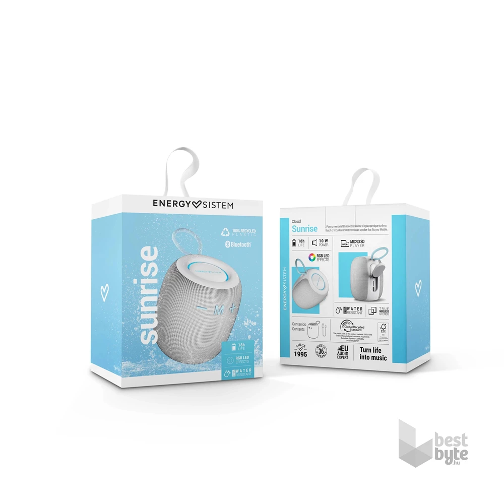 Energy Sistem EN 458288 Sunrise felhőszürke Bluetooth hangszóró