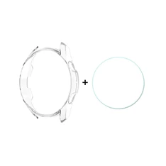 Enkay GP-101722 Galaxy Watch 3 eSIM 45mm (SM-R845F) / Galaxy Watch 3 45mm (SM-R840) átlátszó műanyag keret + kijelzővédő
