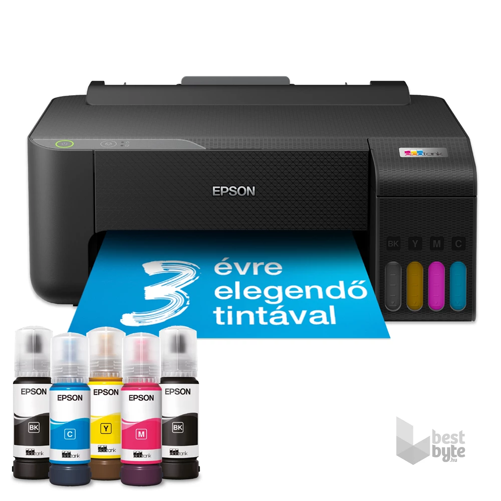 Epson EcoTank L1230 színes nyomtató USB, 8100/6500 oldal tinta a dobozban