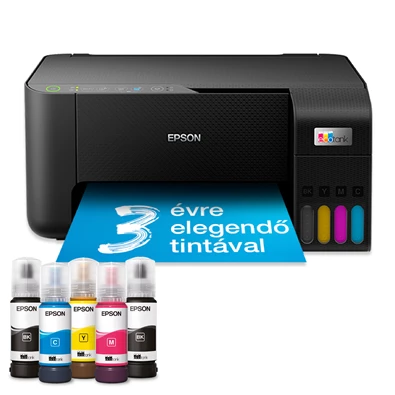 Epson EcoTank L3270 színes nyomtató MFP, WiFi/USB, 8100/6500 oldal tinta a dobozban