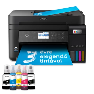 Epson EcoTank L6270 színes nyomtató MFP, Duplex, WiFi/USB/LAN, 14 000/5200 oldal tinta a dobozban