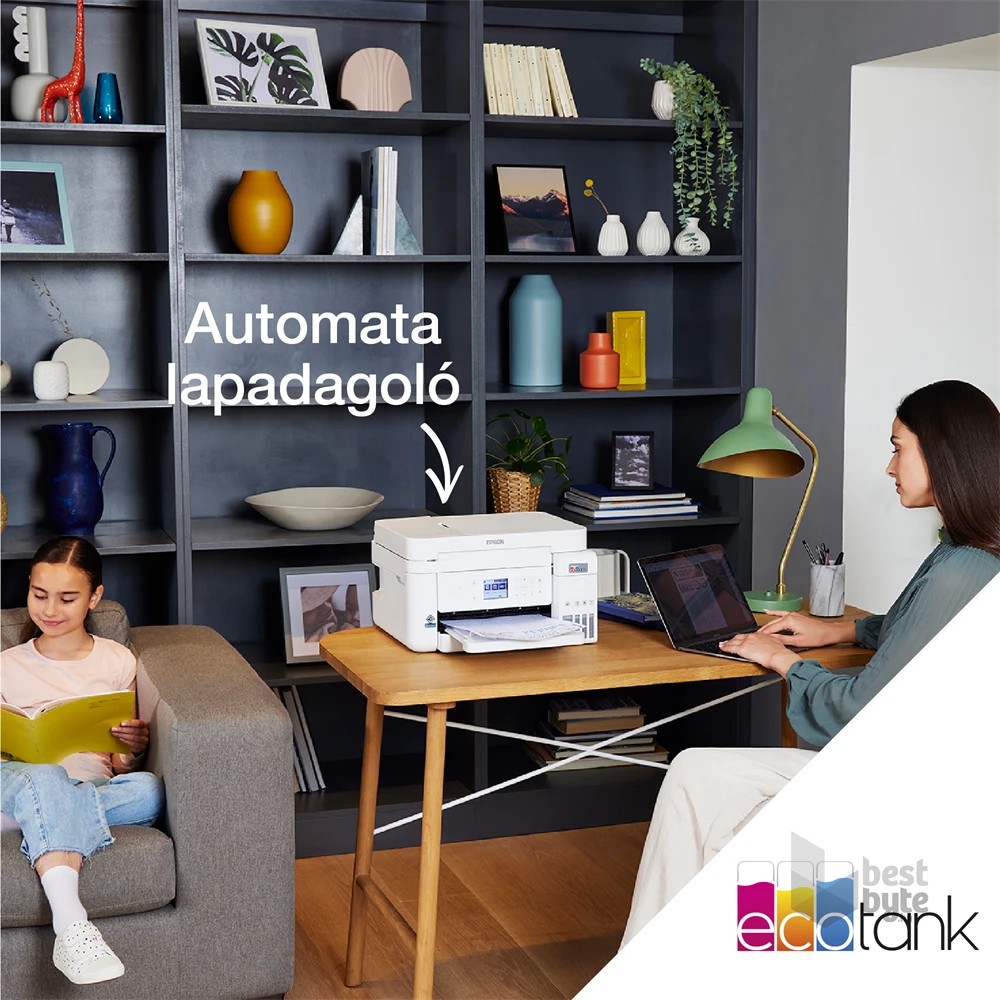 Epson EcoTank L6276 színes nyomtató MFP, Duplex, WiFi/USB/LAN, 14 000/5200 oldal tinta a dobozban