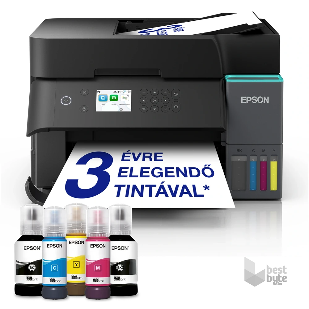 Epson EcoTank L6370 (A4, 35 lap/perc, Full duplex, ADF, USB/LAN/Wifi) színes tintasugaras multifunkciós nyomtató