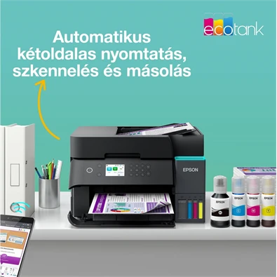 Epson EcoTank L6370 (A4, 35 lap/perc, Full duplex, ADF, USB/LAN/Wifi) színes tintasugaras multifunkciós nyomtató