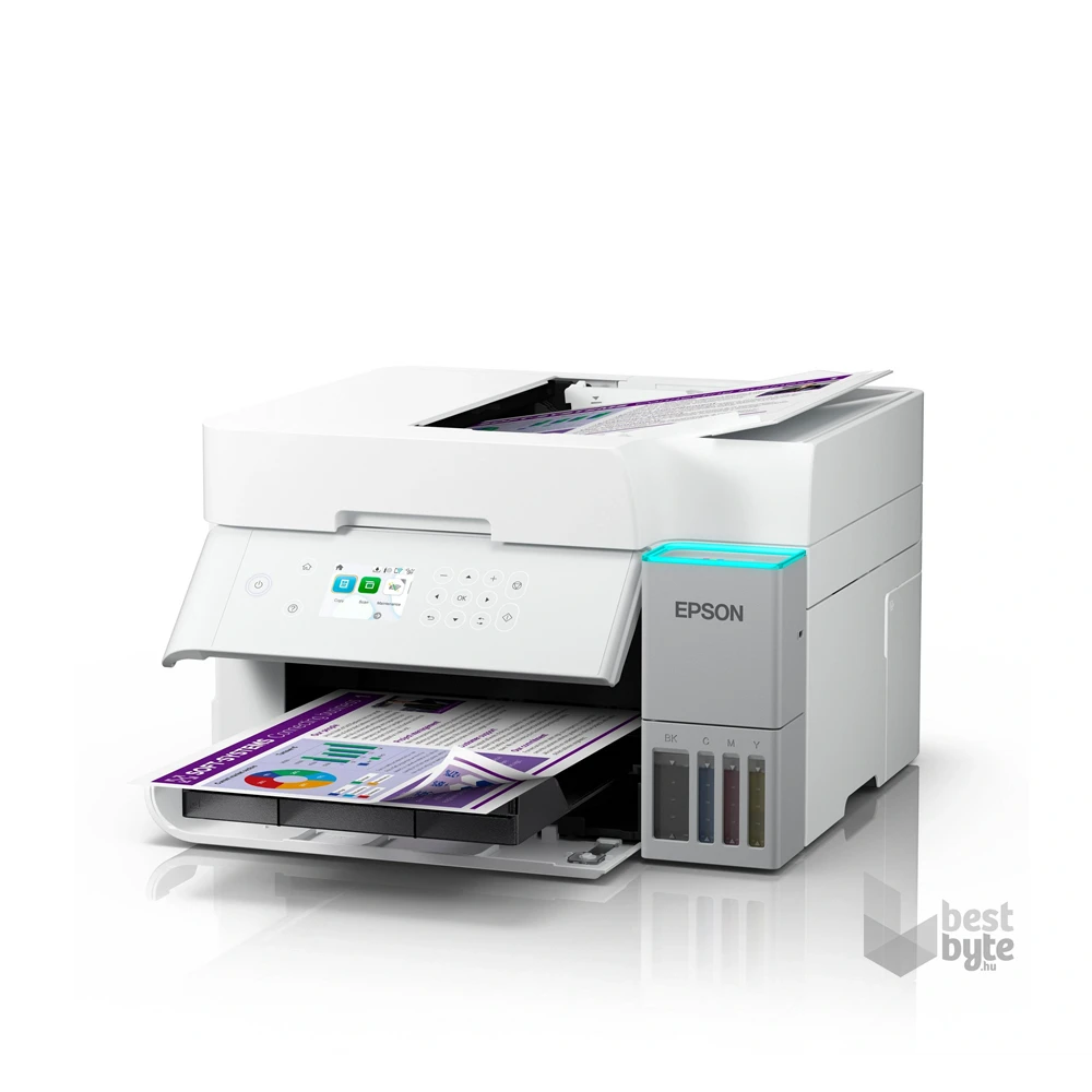 Epson EcoTank L6376 (A4, 35 lap/perc, Full duplex, ADF, USB/LAN/Wifi) színes tintasugaras multifunkciós nyomtató