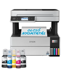 Epson EcoTank L6490 színes nyomtató MFP, Duplex, WiFi/USB/LAN, 13 000/5200 oldal tinta a dobozban