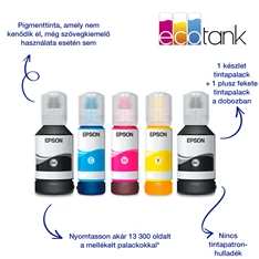 Epson EcoTank L6490 színes nyomtató MFP, Duplex, WiFi/USB/LAN, 13 000/5200 oldal tinta a dobozban