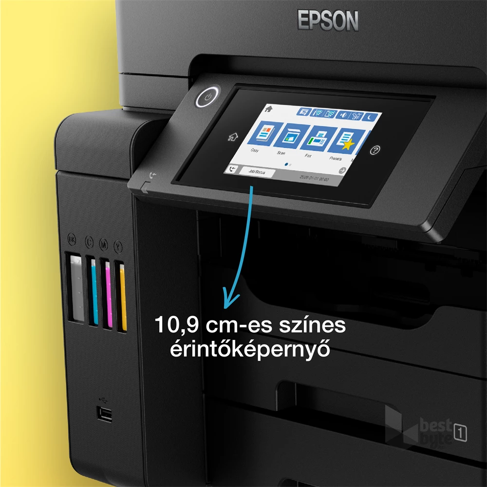 Epson EcoTank L6550 színes nyomtató MFP, Duplex, WiFi/USB/LAN, 14 000/5200 oldal tinta a dobozban