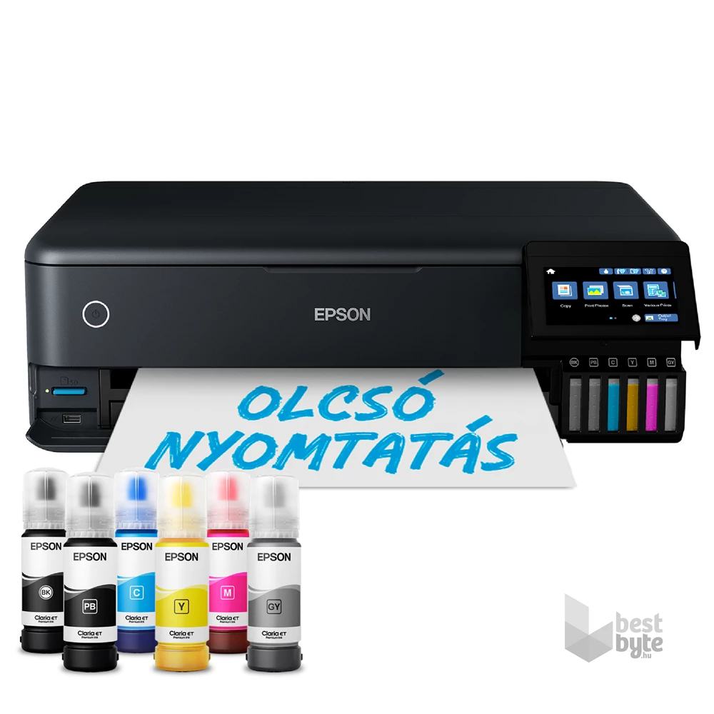 Epson EcoTank L8180 fotónyomtató MFP, WiFi/USB/LAN, 1800 fotóra elegendő tinta a dobozban