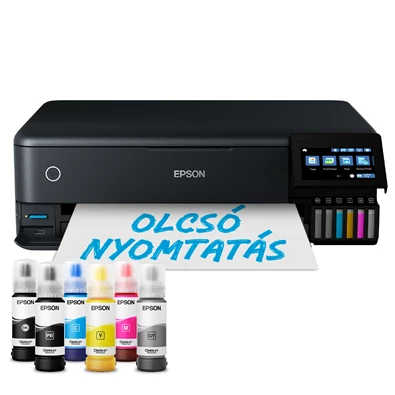 Epson EcoTank L8180 fotónyomtató MFP, WiFi/USB/LAN, 1800 fotóra elegendő tinta a dobozban