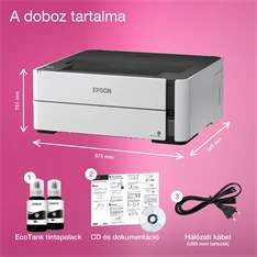 Epson EcoTank M1170 A4 duplex LAN/WIFI mono tintasugaras nyomtató