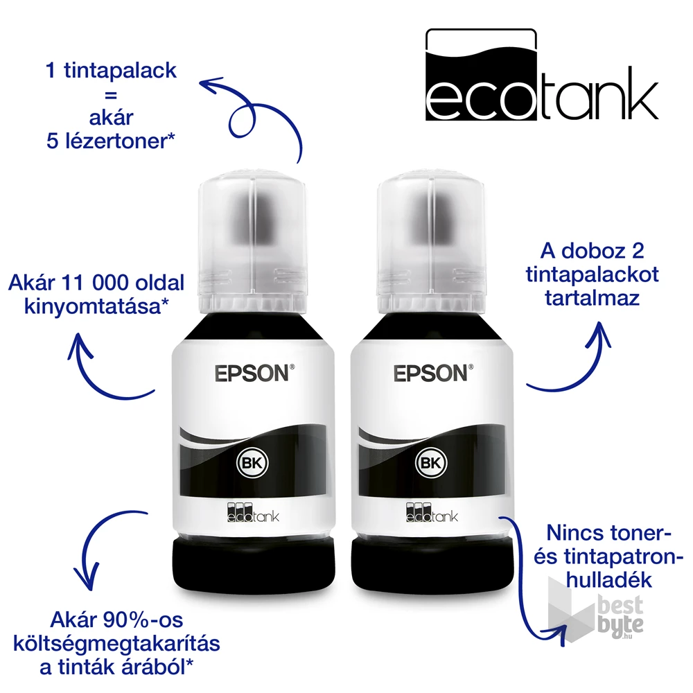 Epson EcoTank M1170 A4 duplex LAN/WIFI mono tintasugaras nyomtató