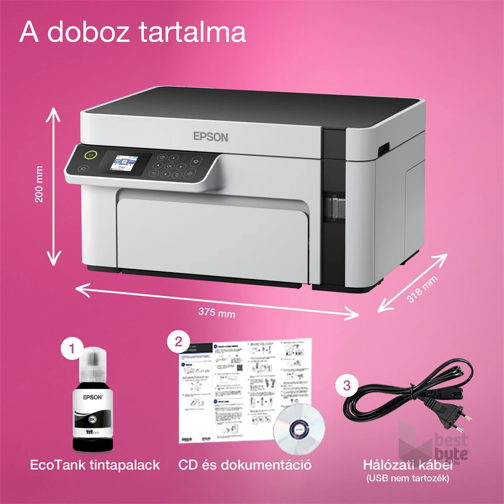 Epson EcoTank M2120 mono tintasugaras multifunkciós nyomtató