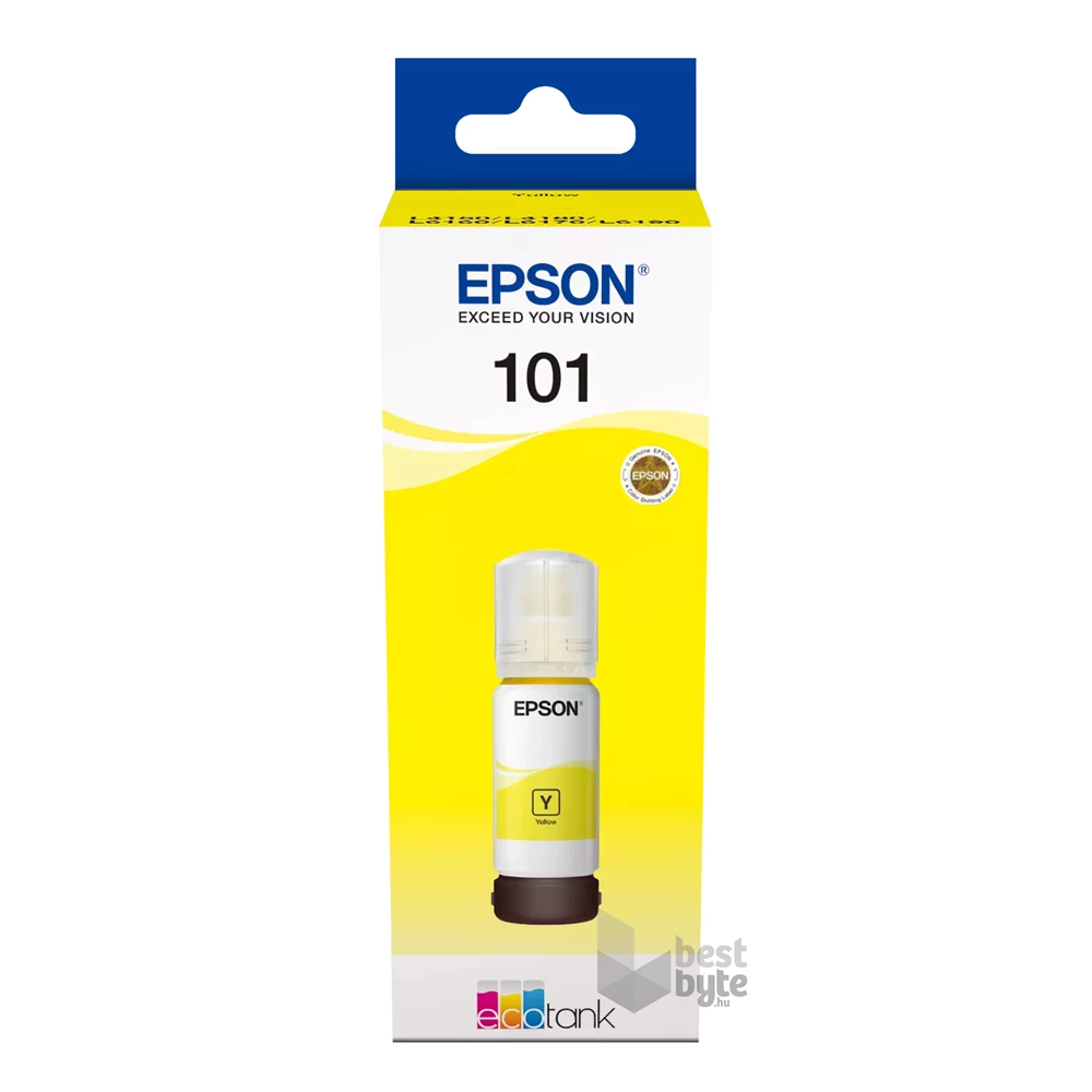 Epson C13T03V44A T03V4 70ml EcoTank kompatibilis sárga tintapalack