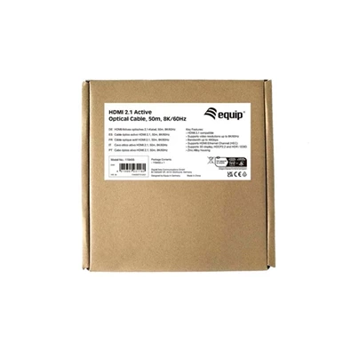 Equip 119455 (Aktív HDMI2.1 kábel, apa/apa, 8K/60Hz, 50m) kábel