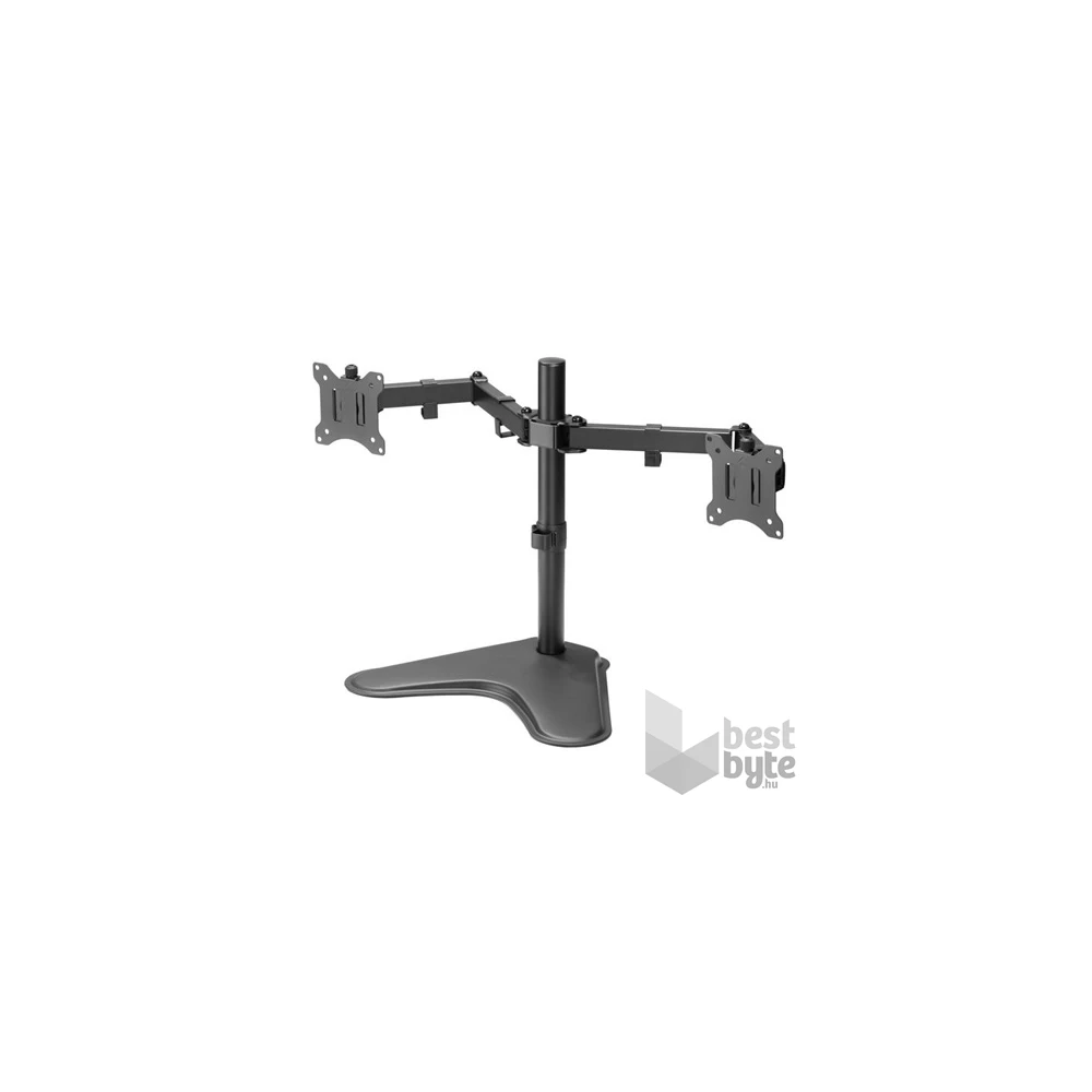 Equip 650123 17"-32" forgatható, dönthető fekete asztali monitor konzol