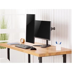 Equip 650123 17"-32" forgatható, dönthető fekete asztali monitor konzol