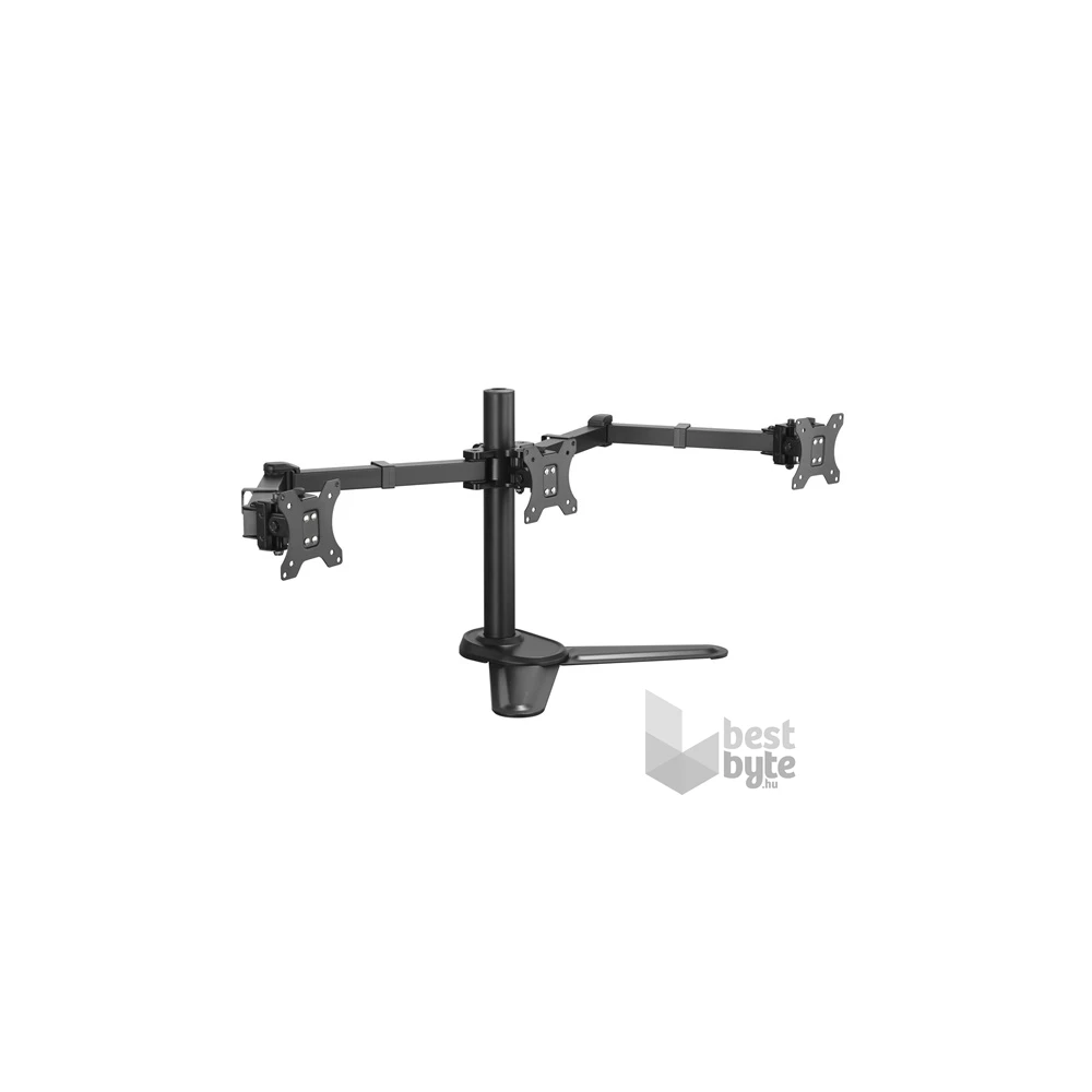 Equip 650125 17"-27"  forgatható, dönthető fekete asztali monitor konzol