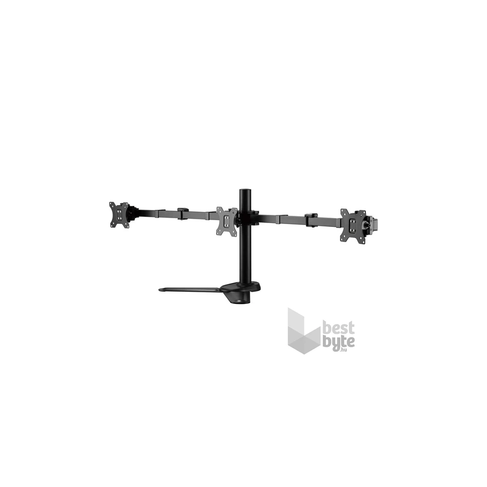 Equip 650125 17"-27"  forgatható, dönthető fekete asztali monitor konzol