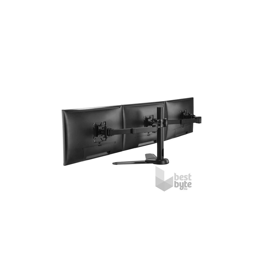 Equip 650125 17"-27"  forgatható, dönthető fekete asztali monitor konzol
