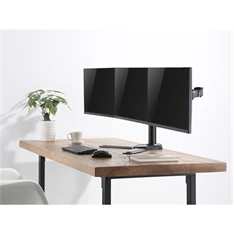 Equip 650125 17"-27"  forgatható, dönthető fekete asztali monitor konzol
