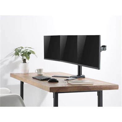 Equip 650125 17"-27"  forgatható, dönthető fekete asztali monitor konzol