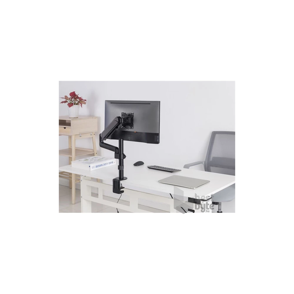 Equip 650132 13"-32" forgatható, dönthető fekete asztali monitor konzol