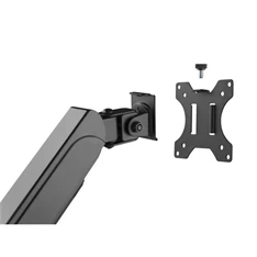 Equip 650133 17"-32" forgatható, dönthető fekete dual asztali monitor konzol