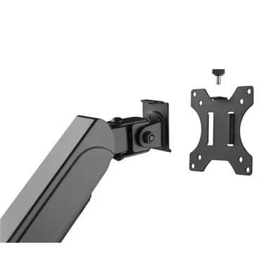 Equip 650133 17"-32" forgatható, dönthető fekete dual asztali monitor konzol