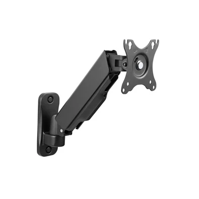 Equip 650136 17"-32",1 monitor, dönthető, forgatható, állítható magasság, Max.: 9kg, fekete fali monitor tartó konzol