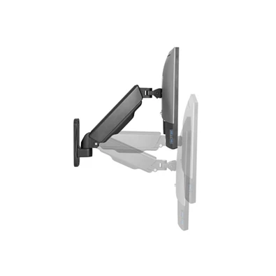 Equip 650136 17"-32",1 monitor, dönthető, forgatható, állítható magasság, Max.: 9kg, fekete fali monitor tartó konzol