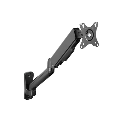Equip 650137 17"-32",1 monitor, dönthető, forgatható, állítható magasság, Max.: 9kg, fekete fali monitor tartó konzol