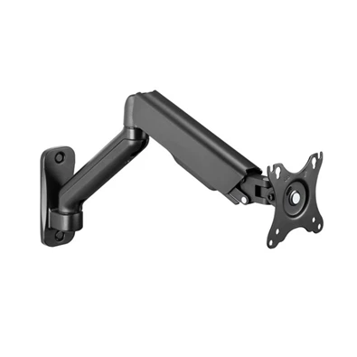 Equip 650137 17"-32",1 monitor, dönthető, forgatható, állítható magasság, Max.: 9kg, fekete fali monitor tartó konzol