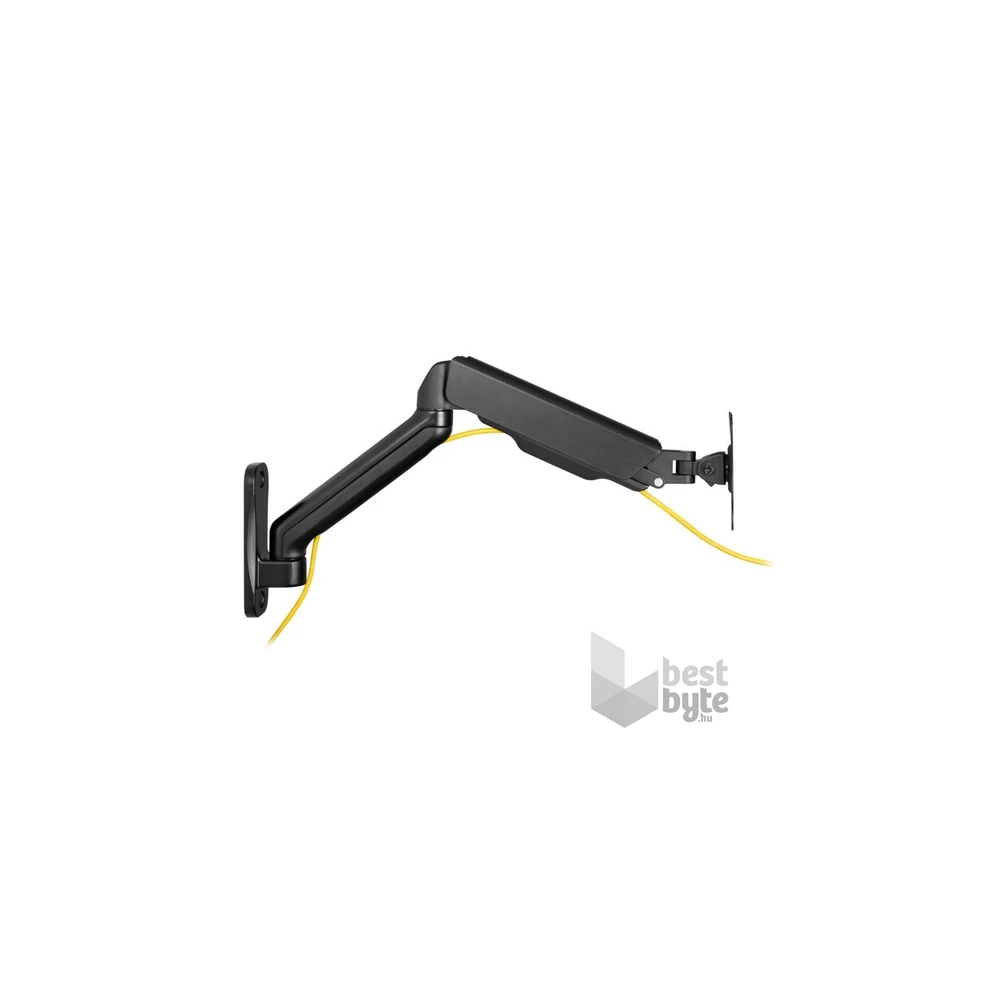 Equip 650137 17"-32",1 monitor, dönthető, forgatható, állítható magasság, Max.: 9kg, fekete fali monitor tartó konzol