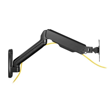 Equip 650137 17"-32",1 monitor, dönthető, forgatható, állítható magasság, Max.: 9kg, fekete fali monitor tartó konzol