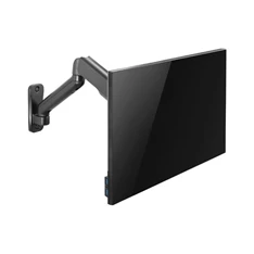 Equip 650137 17"-32",1 monitor, dönthető, forgatható, állítható magasság, Max.: 9kg, fekete fali monitor tartó konzol