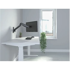 Equip 650137 17"-32",1 monitor, dönthető, forgatható, állítható magasság, Max.: 9kg, fekete fali monitor tartó konzol