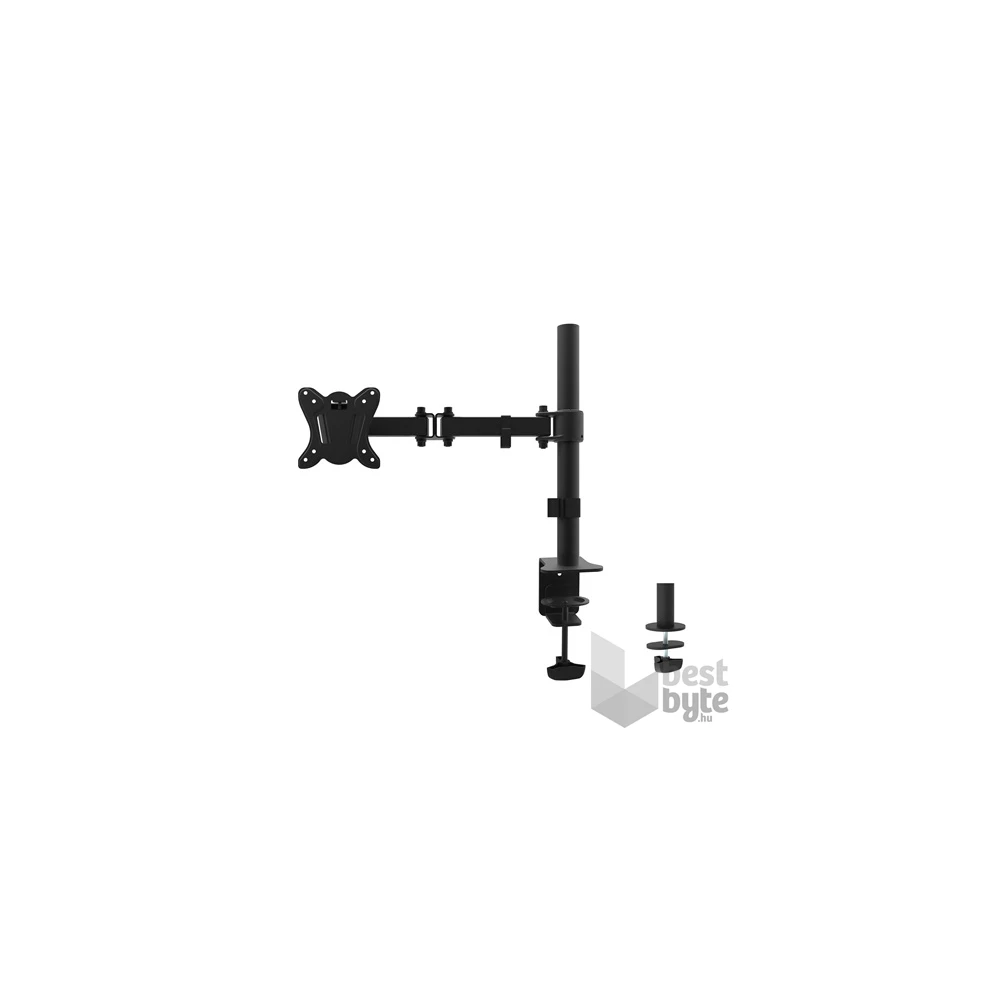 Equip 650151 13"-32" forgatható, dönthető fekete asztali monitor konzol