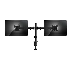 Equip 650152 13"-27" forgatható, dönthető fekete dual asztali monitor konzol