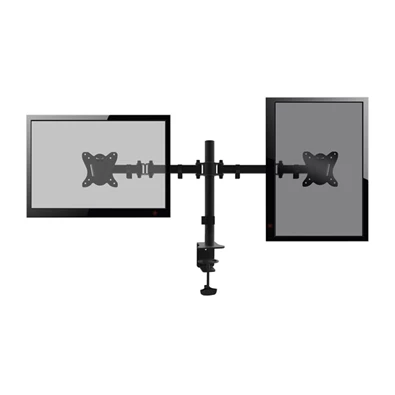 Equip 650152 13"-27" forgatható, dönthető fekete dual asztali monitor konzol
