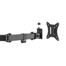 Equip 650159 13"-27", 4 monitor, dönthető, forgatható, állítható magasság, Max.:4x9kg, fekete asztali monitor tartó