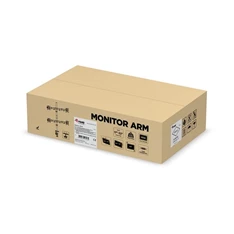 Equip 650159 13"-27", 4 monitor, dönthető, forgatható, állítható magasság, Max.:4x9kg, fekete asztali monitor tartó