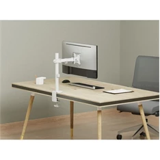 Equip 650166 17"-32" dönthető, forgatható fehér asztali monitor tartó konzol