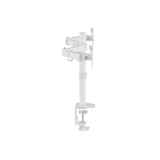 Equip 650167 13"-27" Dual dönthető, forgatható fehér asztali monitor tartó konzol