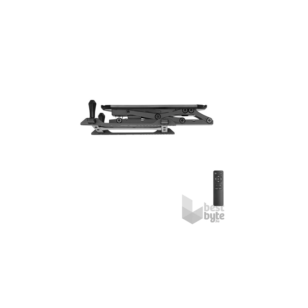 Equip 650321 32"-70" motoros, dönthető fekete mennyezeti TV konzol